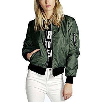 ZANZEA Women Fall Short Biker Bomber Jacket Classic Quilted Coat Outdoor Hoodies