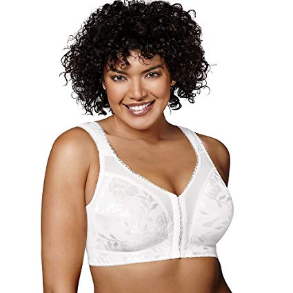 Playtex Women's Plus Size 18 Hour Front-Close Wireless Bra with Flex Back #4695