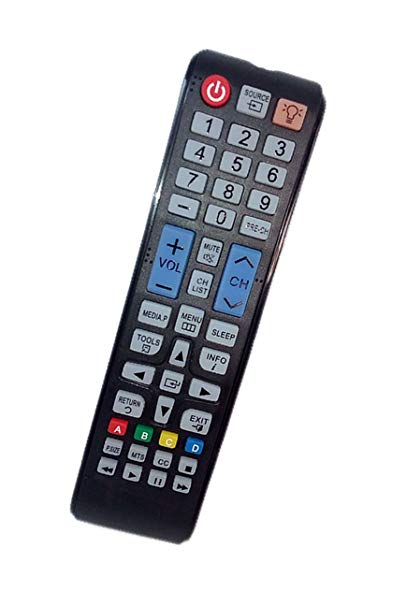 Replaced Remote Control Compatible for Samsung UN32EH5000FXZA UN39FH5000F PN51F4500AF UN55EH6000FXZA UN48H4005AFXZA LED HDTV PLASMA TV