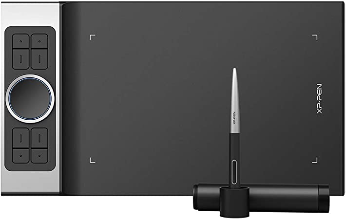 Graphic Tablet XP-PEN Deco Pro Medium Pen Tablet 11x 6 Inch with 2 Wheels and 8 Shortcuts Keys Tilt Supported Drawing Tablet with 8,192 Levels of Pressure Sensitivity