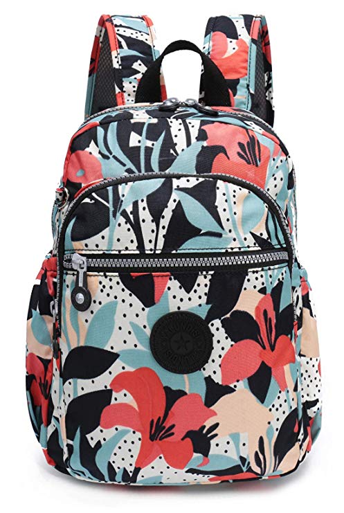 Women's Nylon Backpack Purse Small Travel Backpack Mini Backpack for Women Girls