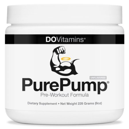 PurePump - Natural Pre-Workout Supplement - Certified Paleo Certified Vegan Non-GMO - No Artificial Sweeteners Colors or Flavors 228 Grams 8 oz