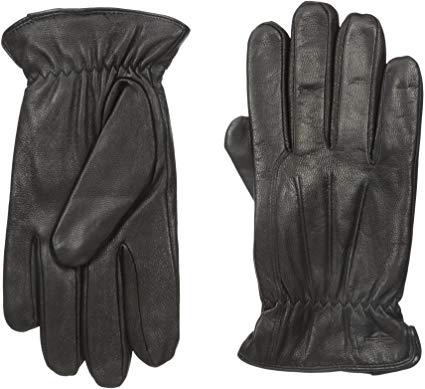 Dockers Men's Leather Gloves with Smartphone Capacitive Touchscreen Compatibility