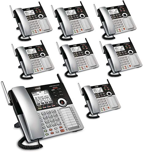 VTech 4-Line Small Business Phone System - Office Bundle with 1 CM18445 Main Console, & 7 CM18245 Desksets