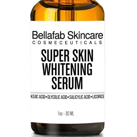 SKIN WHITENING and BRIGHTENING SERUM. Natural Skin Whitening Cream Treatment - Brighten Complexion, Lighten Dark Spots, Reduce Age Spots, Melasma and Hyperpigmentation. 1oz.