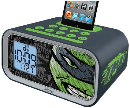Teenage Mutant Ninja Turtles Dual Alarm Clock Speaker System (TM-H22)