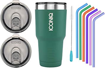 ICONIQ Stainless Steel Vacuum Insulated Tumbler, 30 ounce (Green)