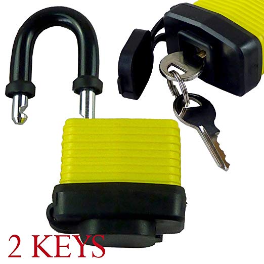 New 40mm Waterproof Padlock with 2 Keys - Ideal for Home, Garden Shed, Bikes, Outdoors