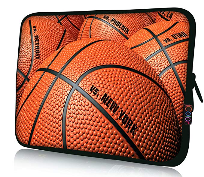 iColor Laptop Bag Tablet PC Sleeve 11.6" 12 12.1 12.2 inch Neoprene Computer Sleeve Cover Case Pouch for 11.6~12.5" Chromebook Ultrabook Notebook Computer-Basketball