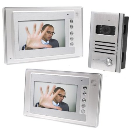 Docooler 7 Inch Video Door Phone Doorbell Intercom Kit 1-camera 2-monitor Night Vision