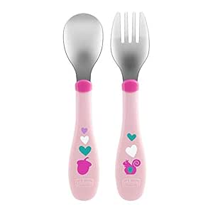 Chicco Metal Cutlery Girl Neutral