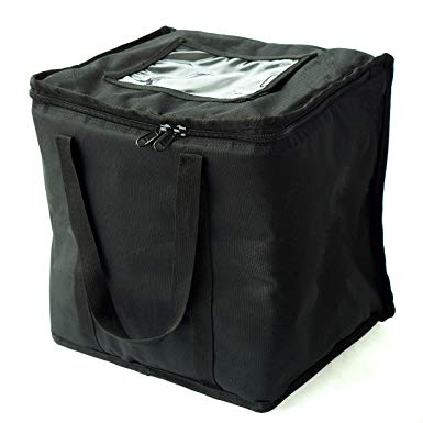 Commercial Quality Food Delivery Bag Half-Size 12" x 9.5" x 11.5" Extra Strength Zipper and Thick Insulation