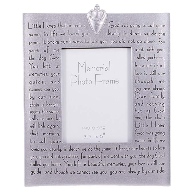 Roman Religious Memorial Bereavement Picture Photo Frame with Verse 40482