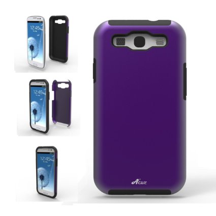 Acase ACS-01PCSLSGS3PP-AS Superleggera PRO Hybrid Case for Samsung Galaxy S III - 1 Pack - Retail Packaging - Purple