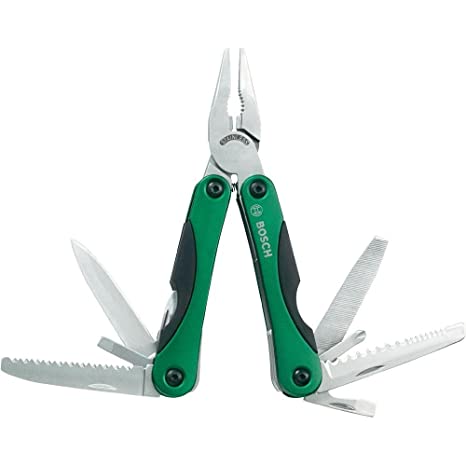 Bosch 12-in-1 Metal and Plastic Tool Plier Set (Green, 12-Piece)