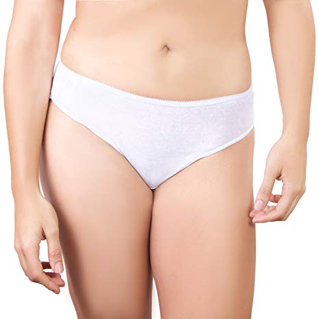 ✅ Supersoft 100% Natural Cotton Premium Quality Disposable Knickers - 5 Pack - Comfortable Lightweight for Hospital Pregnancy Postpartum Underwear Maternity Knickers. Travel Pants Panties Briefs