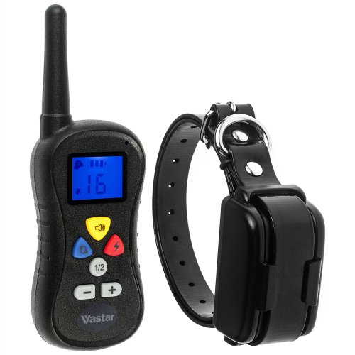 Vastar Premium Rechargeable Remote Control Dog Training Shock Collar with Safe Beep Vibration and Shock Electronic Electric Collar 330 Yard for Large and Medium Dog