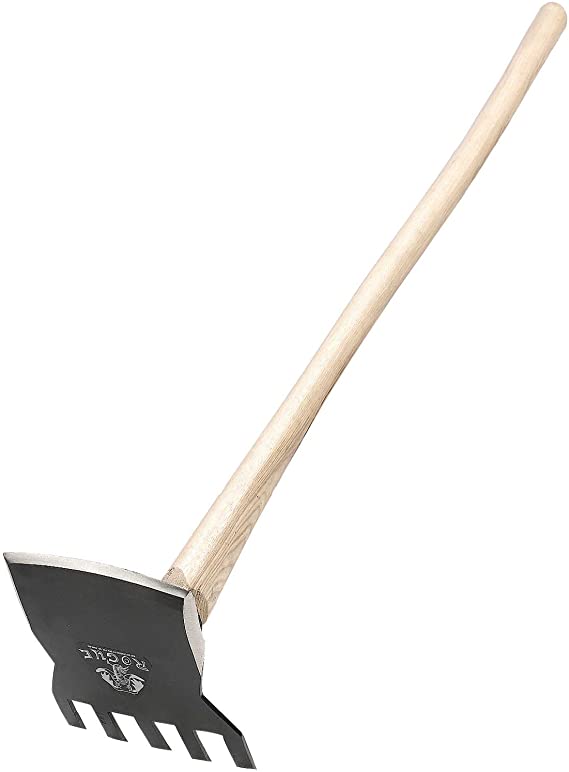 Rogue Hoe 7" Hoe/Rake with 40" Curved Hickory Handle