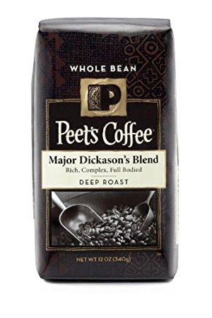 Peet's Whole Bean Coffee, Major Dickason's Blend, 12-Ounce