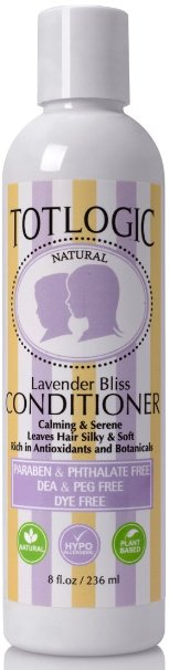 TotLogic Natural Conditioner - Lavender Bliss, 8 oz, No Phthalates, No Parabens