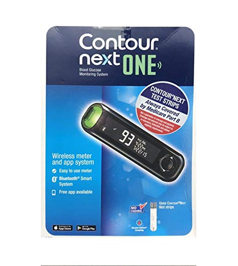 Bayer Contour Next ONE Glucose Monitoring System Wireless Meter and 10 Test Strips
