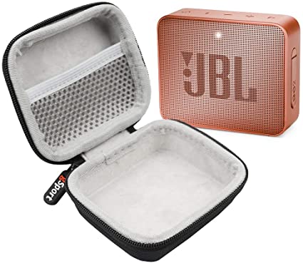 JBL GO 2 IPX7 Waterproof Ultra Portable Bluetooth Speaker Bundle with gSport Deluxe Hardshell Case (Cinnamon)