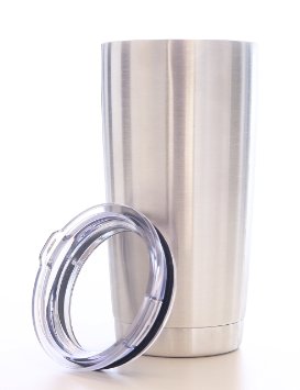 Eskimo Coolers Stainless Steel Double Wall Vacuum Insulated Tumbler with Lid, 20 oz