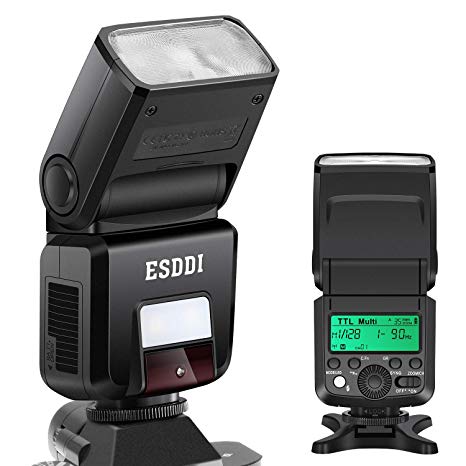 ESDDI Camera Flash Speedlight for Sony, 2.4G HSS 1/8000s TTL Wireless Speedlite Flash for Sony Mirrorless A7 A7II A7III A58 NEX6 A6000 A6300 A6500