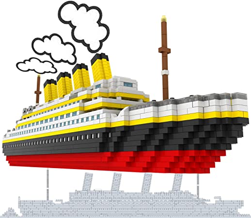 OneNext RMS Titanic Model Building Block Set 1600pcs Mini Blicks DIY Toys Gift for Adults and Kids