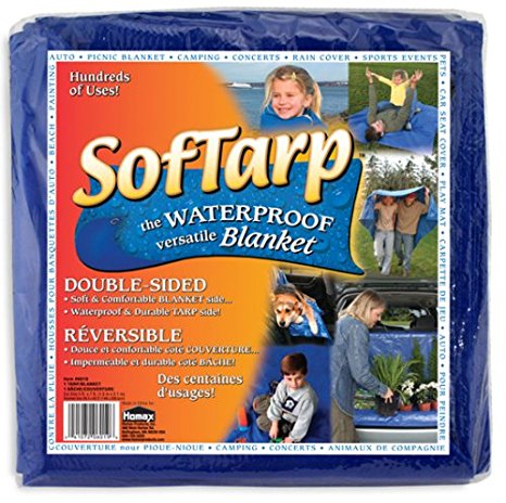 Homax 6019-06 SofTarp Waterproof Versatile Blanket, 5-by-7-Feet