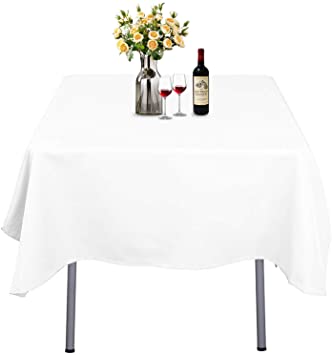 ABCCANOPY Square Tablecloth 72 x 72 Inch Square Table Cloth for Square or Round Tables in Washable Polyester Great for Wedding Party Restaurant Party Buffet Table