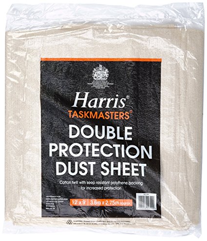 Harris Taskmaster 12ft x 9ft Double Protection Polythene Backed Cottondust Sheet