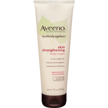 Aveeno Positively Ageless Skin Strengthening Body Cream, 7.3 Ounce