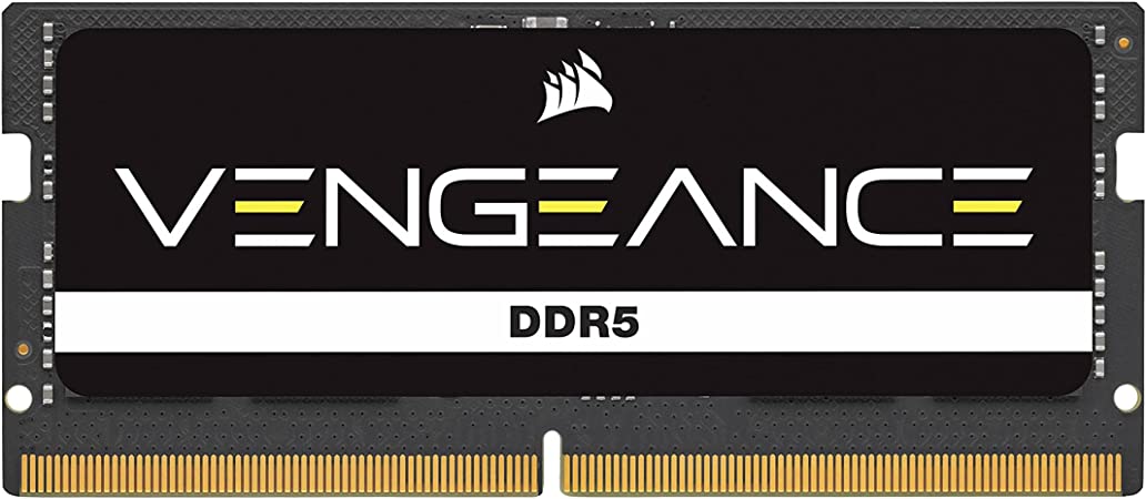 Corsair VENGEANCE DDR5 SODIMM 32GB (1x32GB) DDR5 4800MHz C40 (Compatible with Nearly Any Intel and AMD System, Easy Installation, Faster Load Times, Smoother Multitasking, XMP 3.0 Compatibility) Black