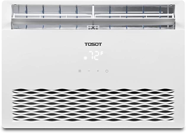 TOSOT 8,000 BTU Window Air Conditioner - Energy Star, Modern Design, and Temperature-Sensing Remote - Window AC for Bedroom, Living Room, and attics up to 350 sq. ft.