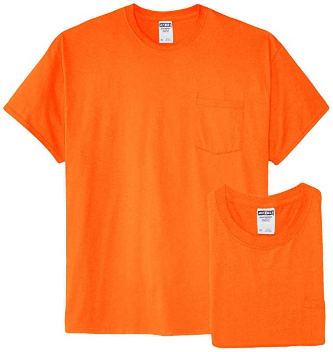 Jerzees Men's Adult Short-Sleeve Pocket T-Shirts (3-Pack)