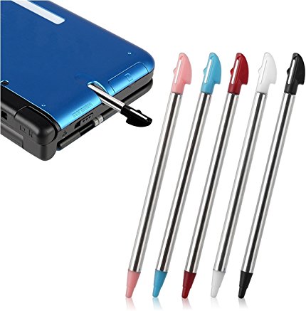 Everydaysource Compatible With Nintendo 3DS XL 5-Piece Retractable Stylus