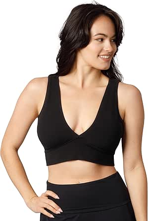 Kindred Bravely Sublime Nursing and Maternity Plunge Bra | Nursing Crop Top for Breastfeeding