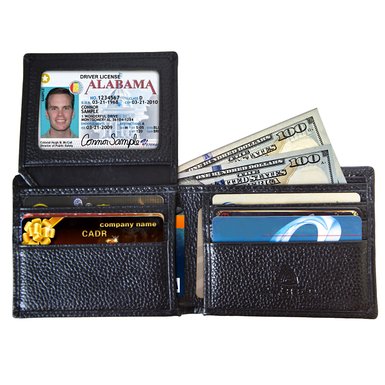 Avber RFID Blocking Wallet, Genuine Full Grain Leather Wallets for men, RFID Wallets for Men, 9 Card Slots , Soft Genuine Leather Wallet, Card Information Protector
