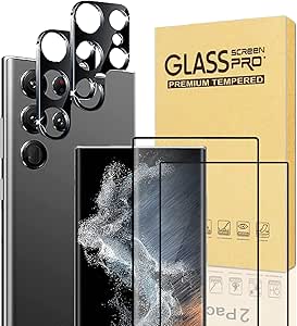 XDesign [2 2 Pack] Galaxy S23 Ultra Screen Protector, 9H Tempered Glass Scratch Resistant, Ultrasonic Fingerprint Support, For Samsung Galaxy S23 Ultra 5G 6.8 Inch Glass Screen Protector