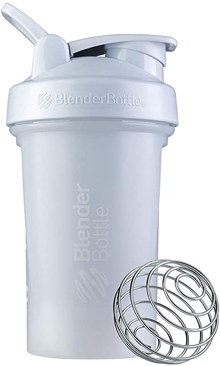 BlenderBottle Classic V2 Shaker Bottle, 20oz, White