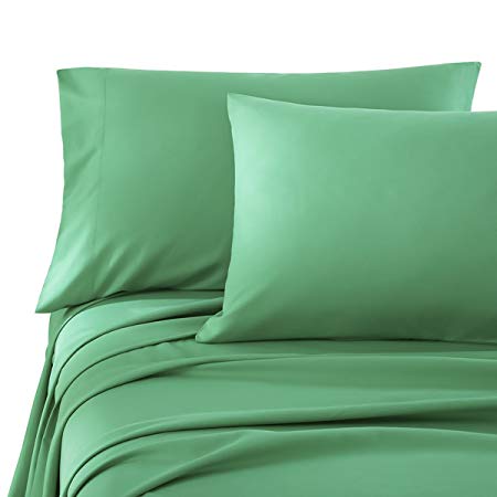 Honeymoon Brushed Microfiber Twin Bed Sheet Set, Turquoise
