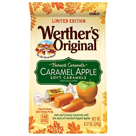 Werther's Original Soft Harvest Apple Caramel Candy, 8.57 Oz Bag