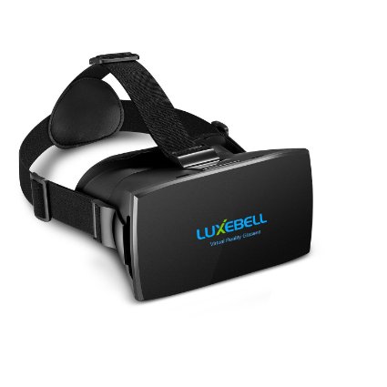 Luxebell 3D VR Glasses Virtual Reality Headset for 3D Movies and Games Compatible with 47-6 Inch Smartphone iPhone 55s66sAdjustable Strap Phone Holder VR Glasses