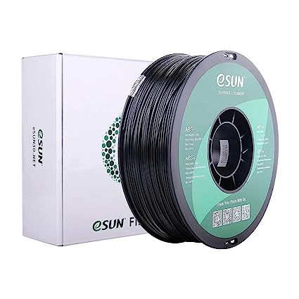 eSUN ABS Plus Filament 1.75mm, ABS Pro ABS  3D Printer Filament, Dimensional Accuracy  /- 0.05mm, 2.2 LBS (1KG) Spool 3D Printing Consumables for Most FDM 3D Printers,Black