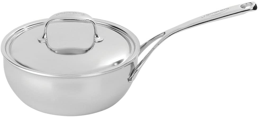 Demeyere Atlantis 2.6 Quart Conic Sauteuse Pan with Stainless Steel Lid