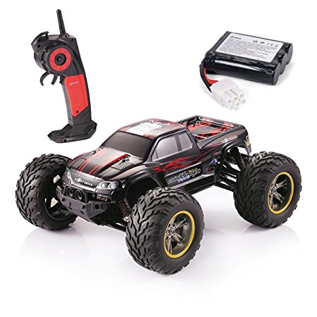 GPTOYS S911 2.4G 4CH RC Car Toy Remote Control Off Road Racer Supersonic Explorer Monster High Speed Montain Car with 2 - Wheel Driven Electric Racing Truggy, Red