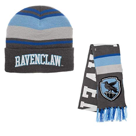 Harry Potter House Beanie Hat and Scarf Set