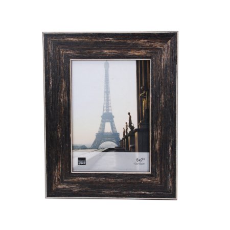 Kiera Grace Emery Picture Frame, 5 by 7 Inch, Weathered Barnwood Finish