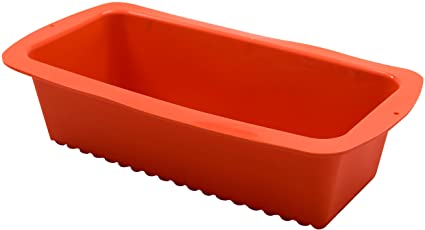 Premium Silicone Non-Stick Pan | Loaf, Bread, Meat Loaf, Pound Cake Bakeware Mold | BPA Free, Oven and Dishwasher Safe, 9" x 4.5" x 2.5" by Marathon Housewares (Orange)